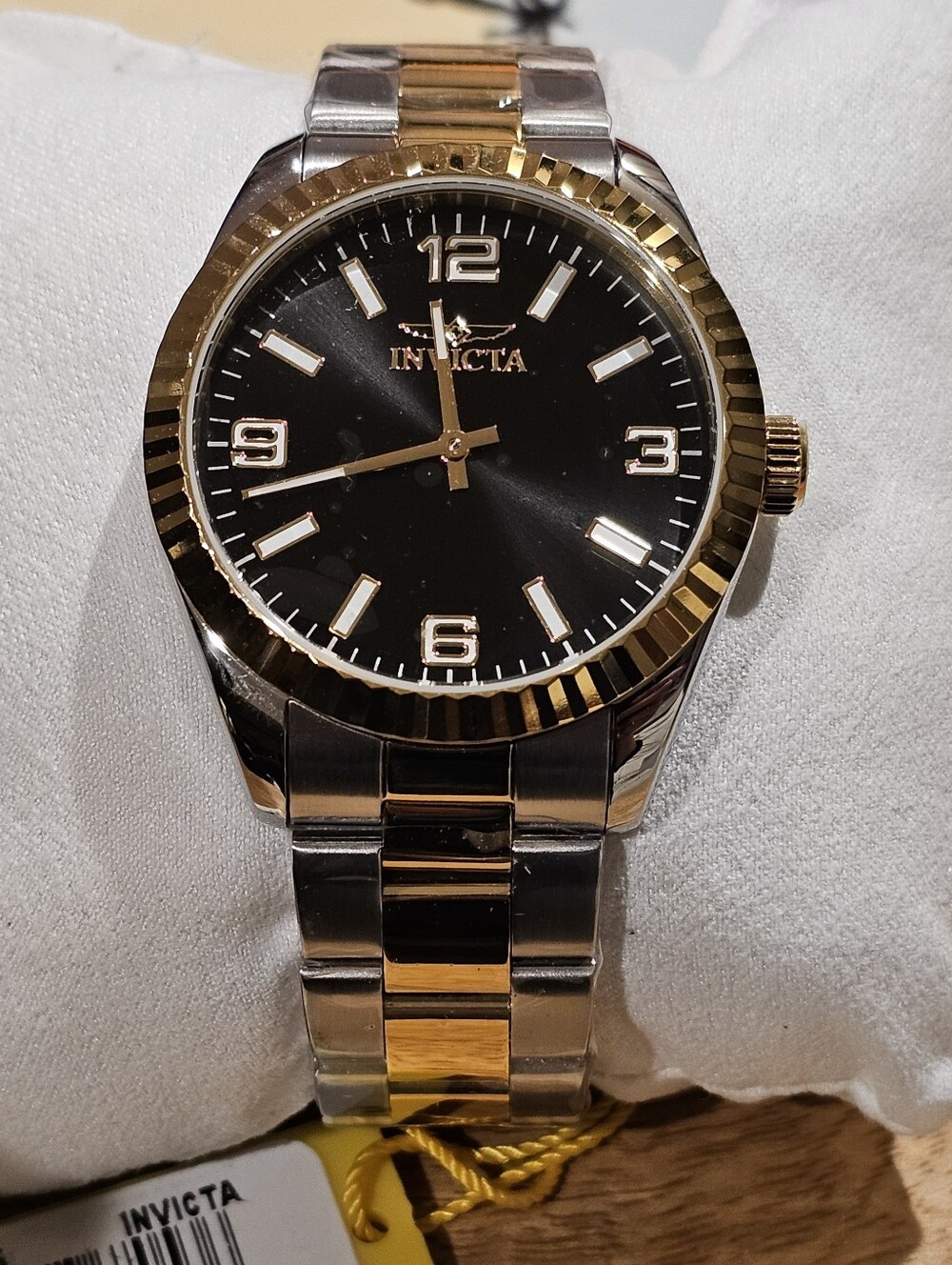 Invicta Men’s Two-Tone Black Dial Stainless Steel Watch
